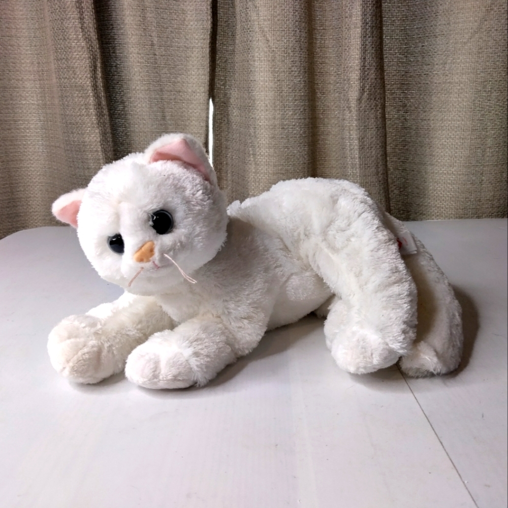 Ty White Plush Cat